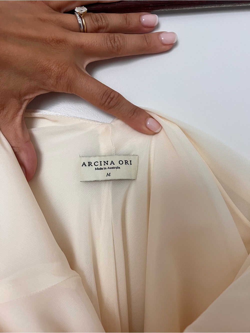 Arcina Ori Helena Dress in White Sz M - Picture 7 of 10